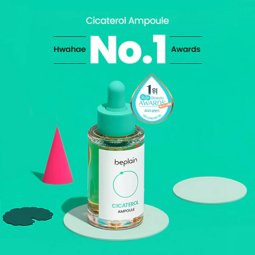 Prisbelönta beplain Cicaterol Ampoule 30ml lugnande serum för känslig och aknebenägen hud