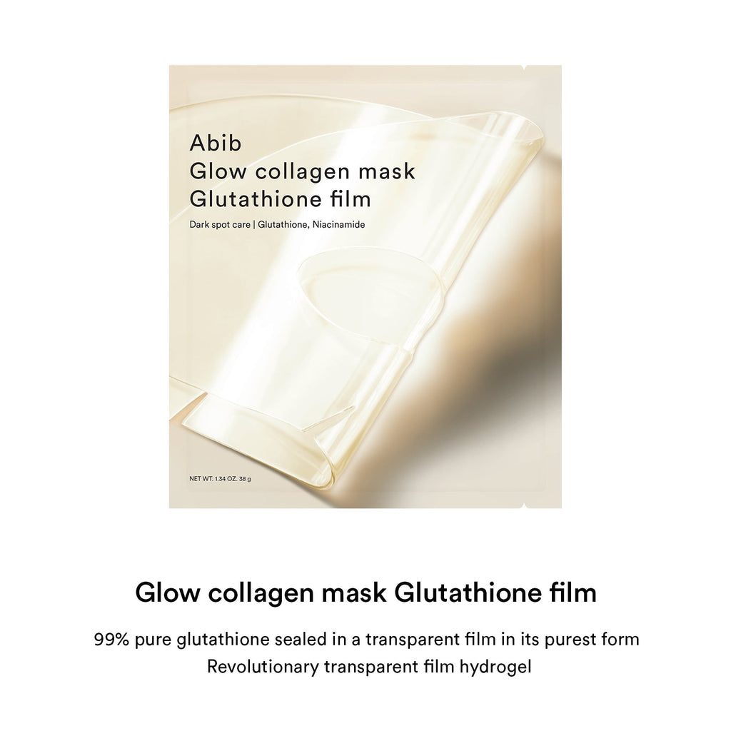 Abib – Glow Collagen Mask Glutathione Film, 38g