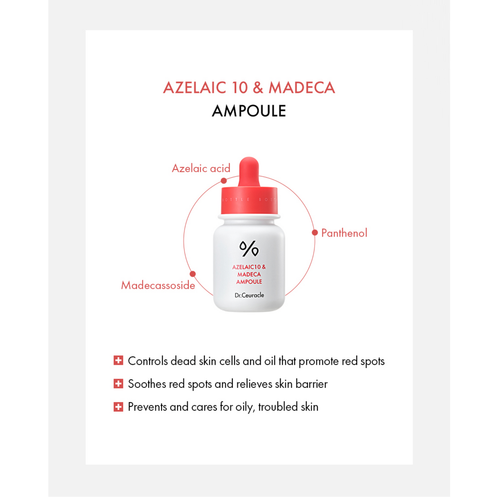 Dr. Ceuracle Azelaic 10 & Madeca Ampoule, 30ml