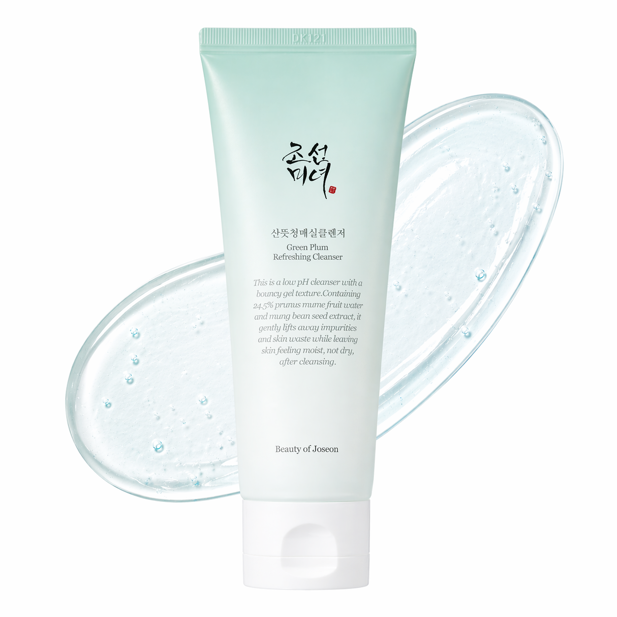 Beauty of Joseon Green Plum Refreshing Cleanser 100ml ansiktsrengöring med grönt plommon och mungbönsextrakt för skonsam rengöring.