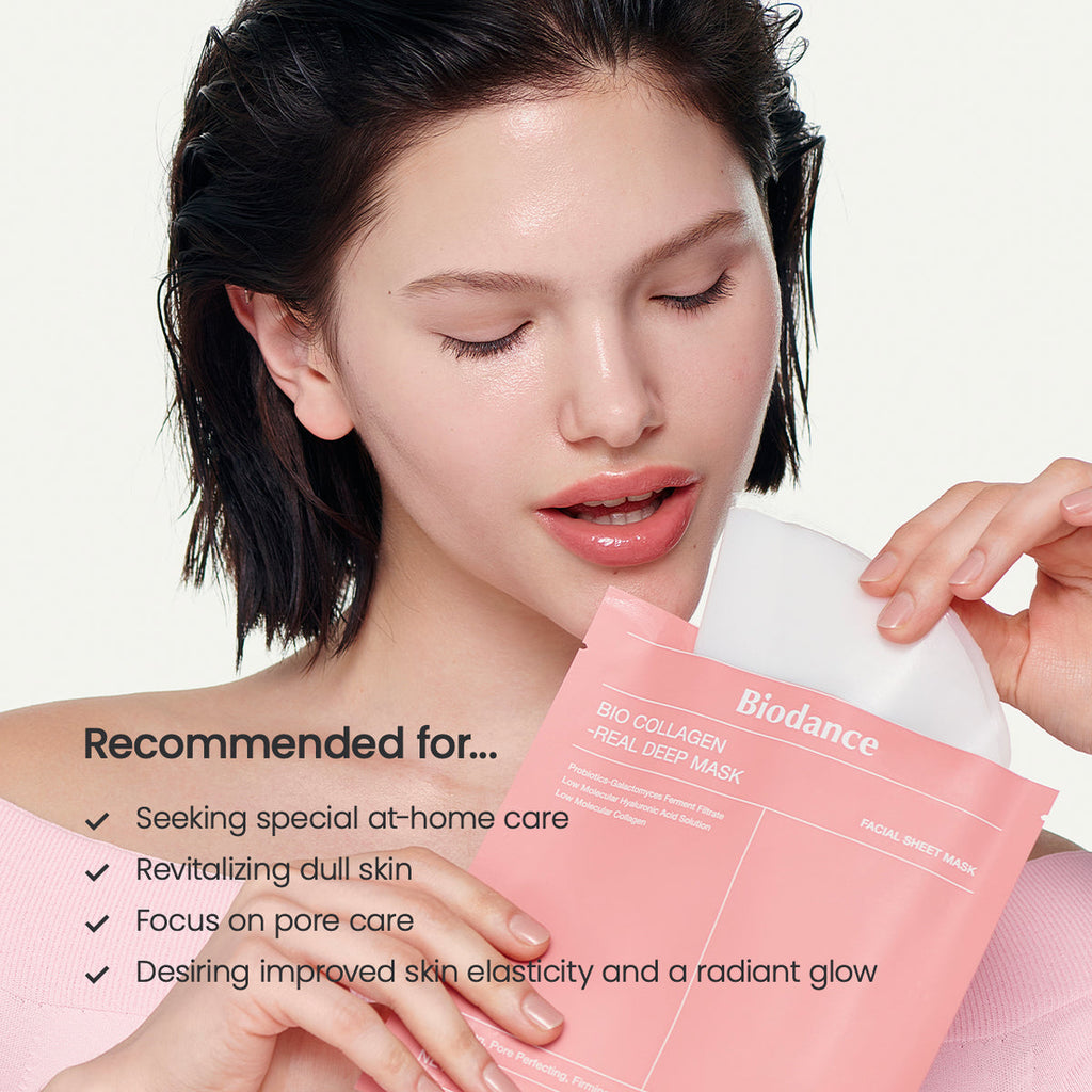 Biodance – Collagen Real Deep Mask 1 Box, 4 sheets x 34g