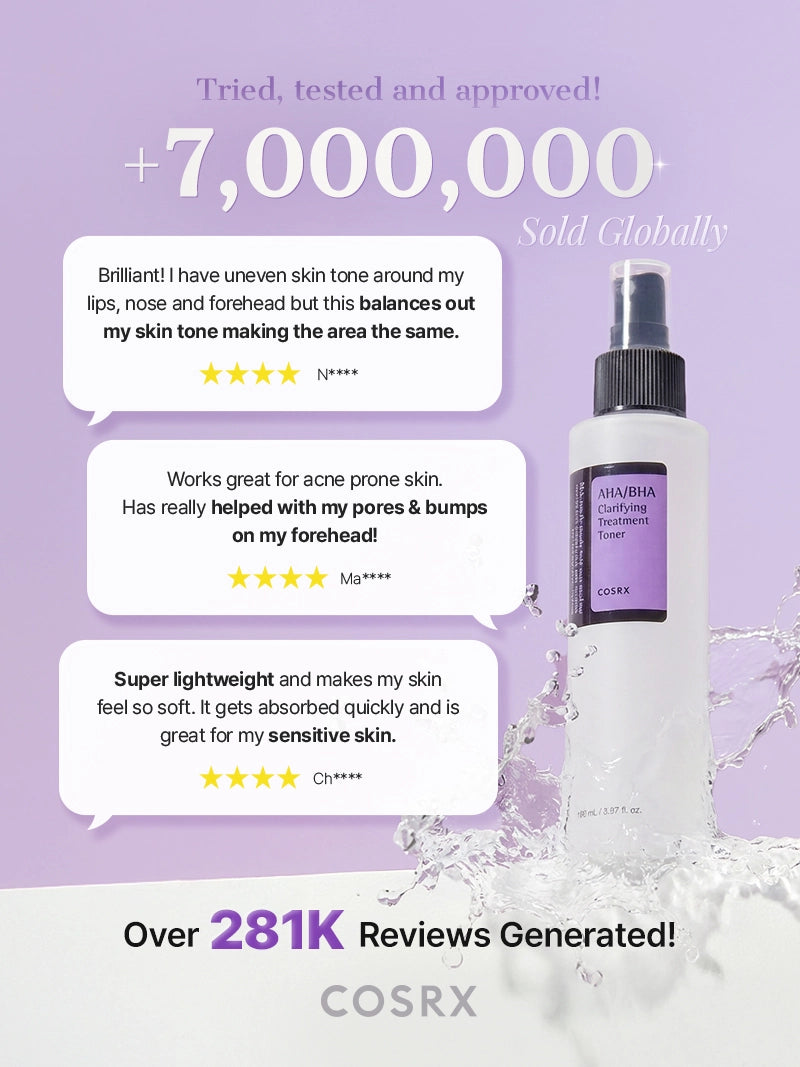 COSRX AHA/BHA Clarifying Treatment Toner, 150ml