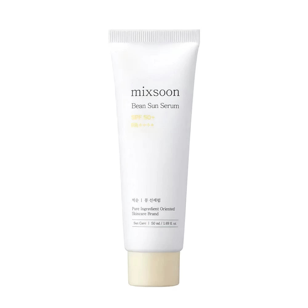 Mixsoon Bean Sun Serum SPF50+ PA++++ 50 ml på vit bakgrund