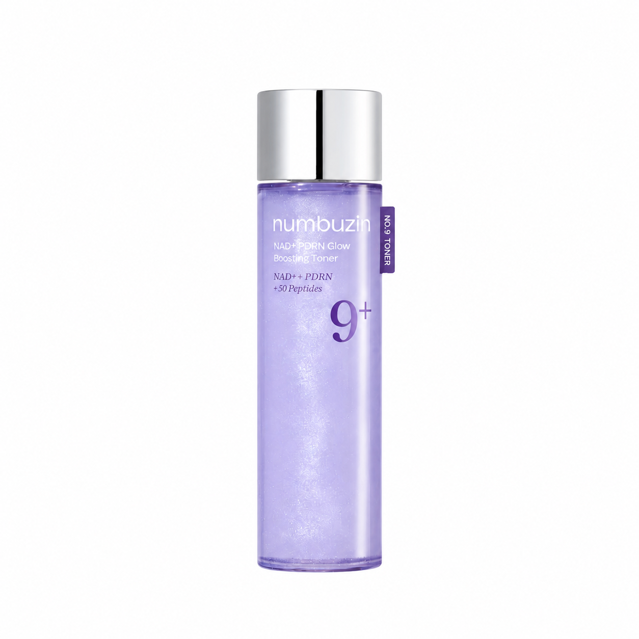 Numbuzin No.9 NAD+ PDRN Glow Boosting Toner 150 ml på vit bakgrund