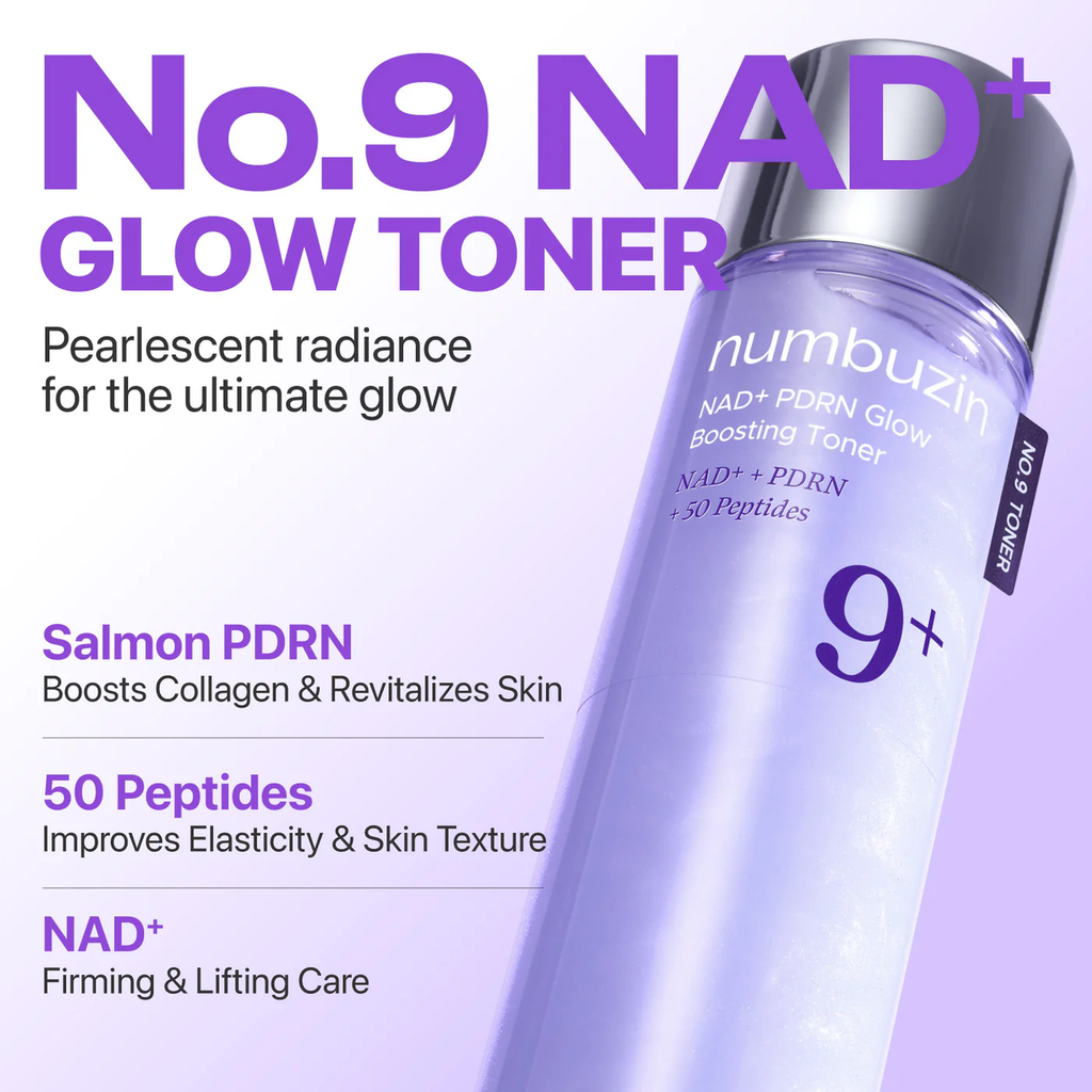 Numbuzin – No.9+ NAD+ PDRN Glow Boosting Toner – 150ml