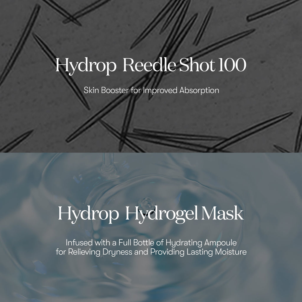 VT Cosmetics Hydrop Reedle Shot 100hL 2 Step Mask, 1 sheet, 34.5g