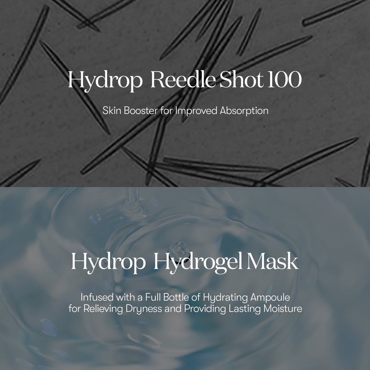 VT Cosmetics Hydrop Reedle Shot 100hL 2 Step Mask, 1 sheet, 34.5g